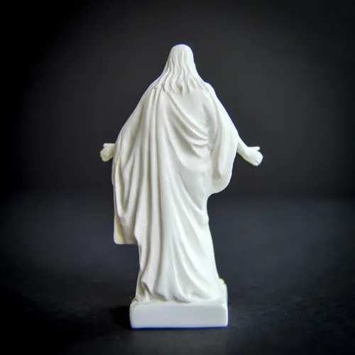 Vista 4 de Estatua de Christus SUD de mármol de inmitación (3")