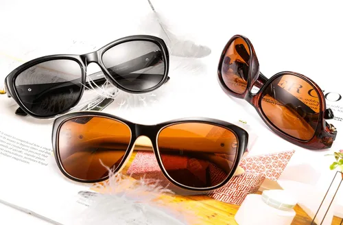 Vista 6 de FEISEDY Gafas de sol polarizadas vintage para mujer, elegantes gafas de sol Cateye B2476