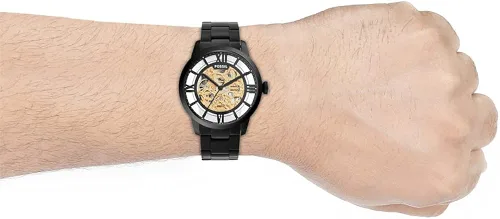 Vista 9 de Fossil - Reloj de pulsera automático y mecánico de estilo Townsman en acero inoxidable para hombre