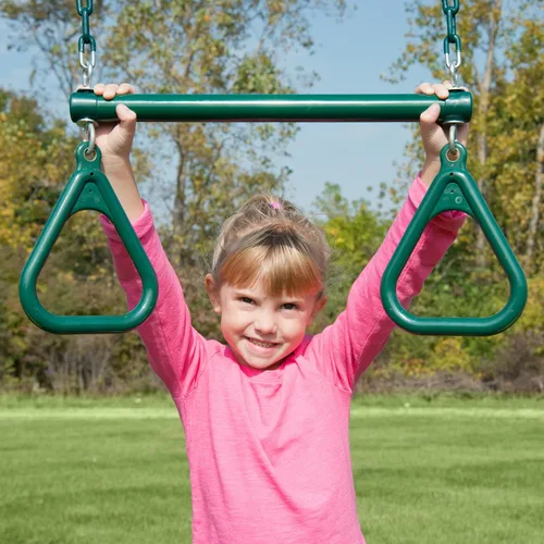 Vista 5 de Swing-N-Slide Combo de trapecio de anillo extra resistente, verde