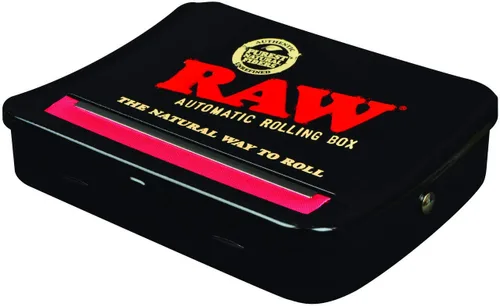 Vista 2 de RAW Caja de enrollado automática ajustable de 79 mm para cigarrillos (ROJO)