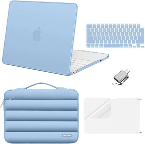 Vista 23 de MOSISO Compatible con MacBook Neo Case 13 pulgadas 2026 A3404 A18 Pro Chip Índigo