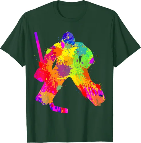 Vista 67 de Camiseta de hockey de hockey sobre hielo, Negro