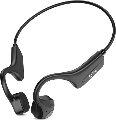 Vista 13 de Auriculares de conducción ósea impermeables Bluetooth 5.2 Auriculares deportivos inalámbricos con doble cancelación de ruido, auriculares