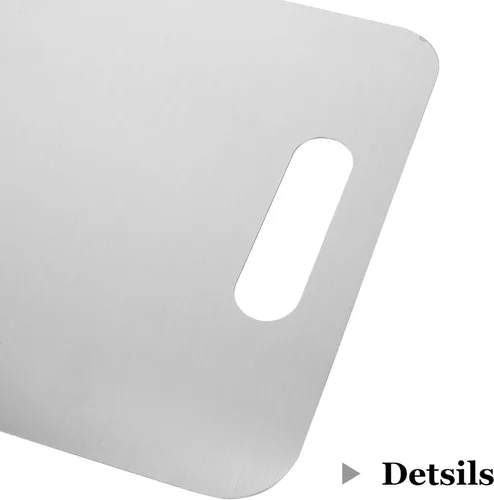Vista 3 de Cutting Board 3 Piece Double Sided Stainless Steel for Vegetables