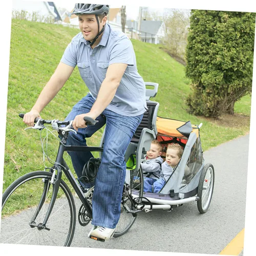 Vista 5 de Homoyoyo Acoplador de remolque de bicicleta, enganche de enganche de liberación rápida, adaptador de enlazador de repuesto para remolque trasero