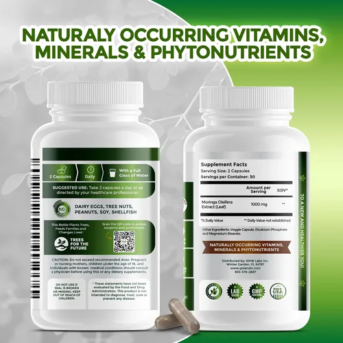 Vista 7 de Extracto de hojas oleifera Pure Moringa en cápsulas, 1