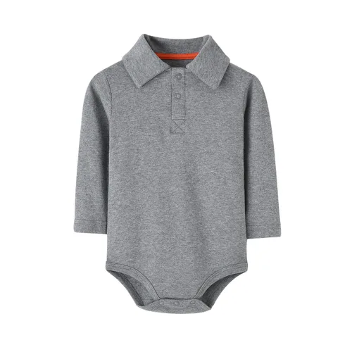 Vista 25 de Teach Leanbh - Body para bebé de algodón, manga larga, color puro, 3 a 24 meses (3 meses, azul bebé)