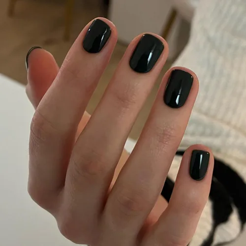 Vista 12 de Uñas postizas cuadradas a presión, uñas postizas cortas de cobertura completa, uñas postizas aurora, uñas acrílicas brillantes con pegamento, uñas 2