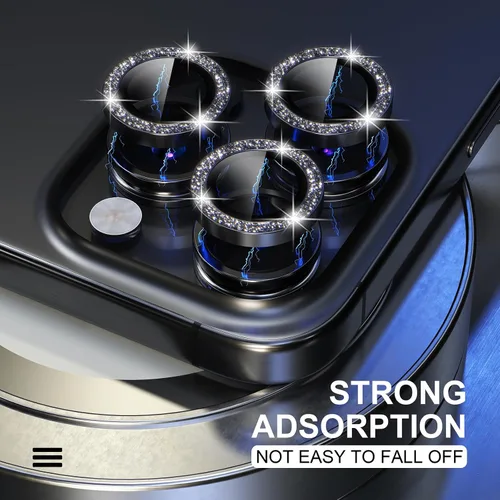 Vista 201 de Choiche Compatible para iPhone 16 Pro/iPhone 16 Pro Max Protector de Lente de Cámara, Vidrio Templado 9H Protector de Pantalla de Cubierta de Cámara