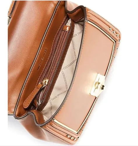 Vista 3 de MICHAEL Michael Kors Soho - Bolso de hombro de piel con marco pequeño, Equipaje, S