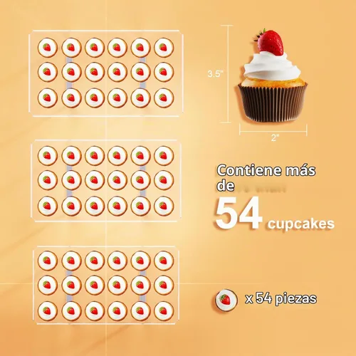 Vista 6 de Bakzon Soporte de 3 piezas para cupcakes, juego de mesa de postres de acrílico transparente con patas de soporte de hierro para cumpleaños