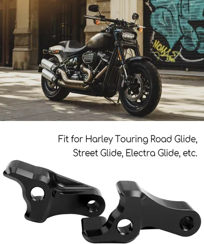 Vista 5 de Kit de bloques de bajada de 2 pulgadas para Harley Touring Road Glide Street Glide Electra Glide 2002-2022, aleación de aluminio 7075 de grado
