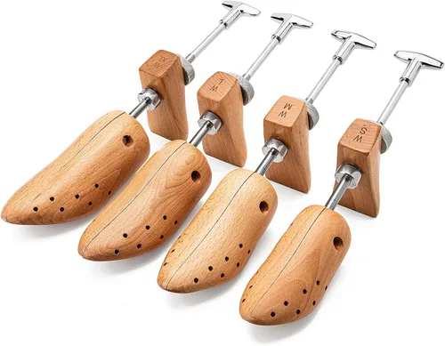 Vista 2 de Estirador de zapatos para mujer, paquete de 1 Afloja los zapatos apretados con madera fuerte y construcción de metal