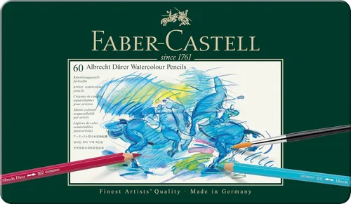 Vista 2 de Faber-Castell Albrecht Dürer® - Lápices de acuarela para artistas, lata de 60