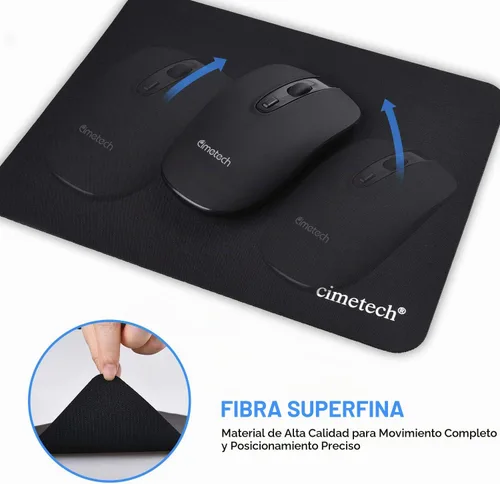 Vista 3 de cimetech Alfombrilla de mouse con borde cosido, resistente al agua, alfombrilla de mouse texturizada de alta calidad, base de goma antideslizante