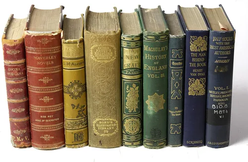 Vista 10 de Libros para decoración- Acentos decorativos para el hogar y la oficina, estilo antiguo (antiguo)