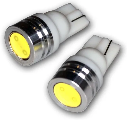 Vista 2 de LEDLP-T10-WHP1 - Bombillas LED para placa de matrícula T10, cuña, LED de alta potencia, color blanco, juego de 2 piezas