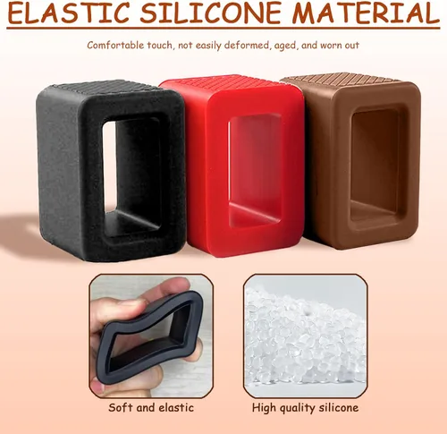 Vista 4 de 4 soportes de silicona para cinturón de seguridad – Refuerzo antideslizante para cinturón de seguridad de automóvil para niños y adultos – Mantiene