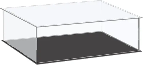 Vista 24 de MECCANIXITY Caja de exhibición acrílica Caja de almacenamiento de plástico Caja cúbica transparente pequeña Montaje a prueba de polvo Vitrina