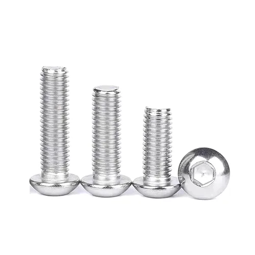Vista 5 de Tornillos de cabeza de botón M2-0.016 x 0.157 in, acero inoxidable 304, rosca completa, accionamiento de enchufe Allen, máquina de alta resistencia