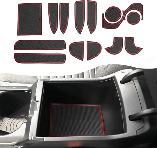 Vista 35 de SXCY Alfombrillas con ranura para puerta Toyota RAV4 2025 para Toyota RAV4 2019-2024 2025, accesorios para portavasos y portavasos 2024 2025 RAV4