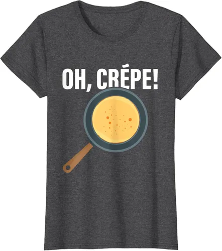 Vista 5 de Divertido juego de palabras "Oh, Crepe!" para crepes y pasteleros, Negro