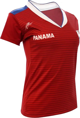 Vista 3 de Mujer Fan Jersey Panama Rojo