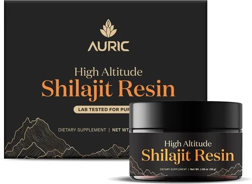 Vista 9 de Auric Shilajit/Shilajeet Energy 60 Cápsulas Shilajit puro probado en laboratorio
