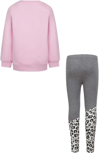 Vista 2 de Nike Conjunto de 2 piezas de sudadera y leggings de forro polar para niña