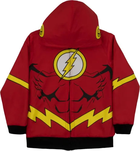 Vista 4 de DC Comics Superheroes Batman and The Flash - Chaqueta reversible para niños y niños pequeños