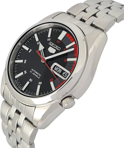 Vista 2 de SEIKO Serie 5 - Reloj automático para hombre con esfera negra SNK375J1 Negro