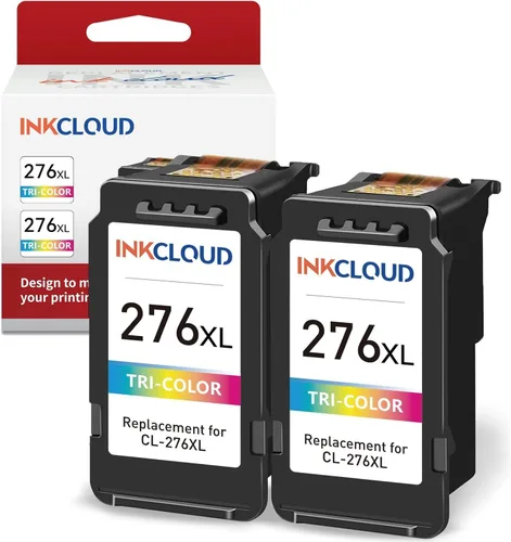 Vista 8 de INKCLOUD Cartuchos de tinta tricolor compatibles de repuesto para Canon Ink 276XL CL-276 para impresora Canon Pixma TR4720 TS3522 TS3520 TS3500