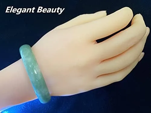 Vista 3 de Pulsera de jade natural para mujer, estilo clásico, retro, chino, jade, con certificado y caja de regalo