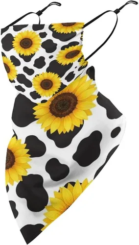 Vista 16 de Bufanda triangular reutilizable con cinta elástica para las orejas, protección solar UV