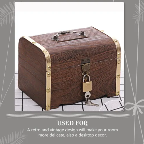 Vista 7 de Juego de pecho de metal vintage, caja pirata de estilo europeo con cerradura y llave, caja de regalo para niñas, mujeres y mujeres, talla L