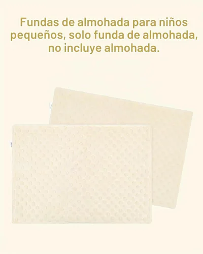 Vista 7 de ALVA BABY - Funda de almohada para niños pequeños de 13 x 18 pulgadas o 12 Bean Velvet-beige