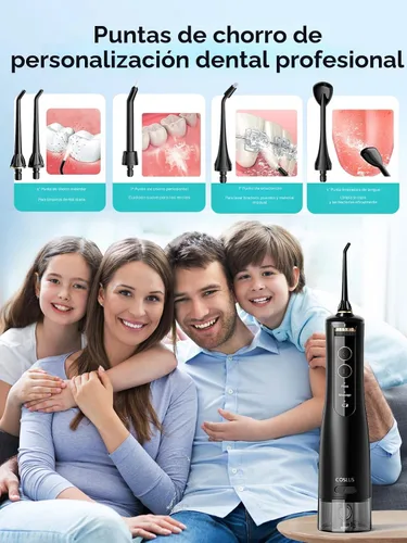 Vista 9 de COSLUS Irrigador de Agua Portátil para Dientes: 10 Ajustes de Presión Profesional para Ortodoncia, Aparejos y Encías Sensibles - Inalámbrico
