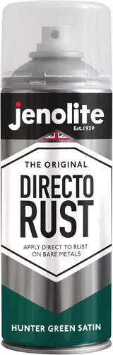 Vista 11 de JENOLITE Directorust - Pintura en aerosol satinada NEGRO 13.52 fl oz Pintura en aerosol semibrillante Superficies de madera, metal