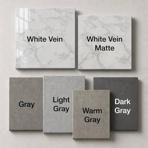 Vista 5 de Papel de contacto de mármol Very Berry Sticker (Gris claro piedra, 24" x 78") Envoltura de encimera gruesa y premium, despegar y pegar, vinilo