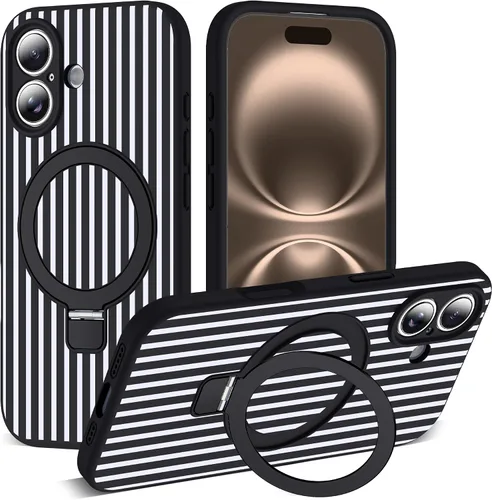Vista 84 de SKYLMW Funda diseñada para iPhone 11 con soporte magnético invisible Compatible con Mag-Safe, a prueba de caídas de grado militar, a prueba