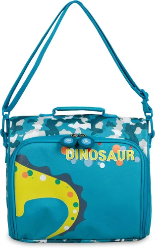 Vista 5 de J World New York Casey - Lonchera pequeña para adultos. Lonchera aislada de tamaño mediano para niños, color negro, 9.5 x 10 x 3.5 pulgadas