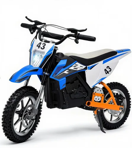 Vista 11 de Blitzshark Motocicleta Eléctrica de Tierra de 24 V para niños, motocicleta eléctrica con motor de 200 W de 5 a 12 años, motocicleta eléctrica