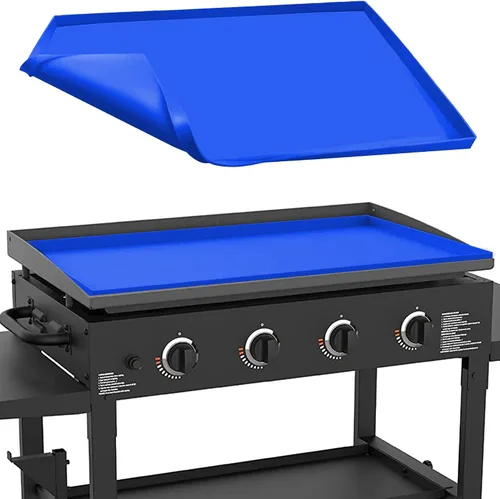 Vista 16 de 22" Alfombrilla de silicona para parrilla Blackstone de 22 pulgadas, cubierta de parrilla de silicona resistente de grado alimenticio, proteja su