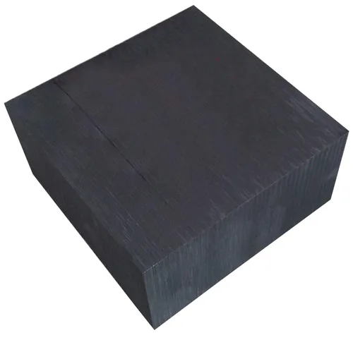 Vista 2 de Bloque de lingote de grafito de alta pureza 99.9% 3.937x3.937x0.394 in 4"x4"x0.4