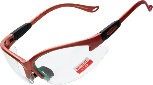 Vista 35 de Spits Eyewear Gafas de seguridad bifocales o inferiores de caza con varias opciones de lente y marco azul (blue frame)