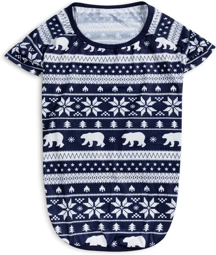 Vista 5 de XSTH Pijamas de Navidad familiares a juego para adultos, niños, bebés, perros, vacaciones, hogar, Navidad, conjunto de ropa de dormir familiar