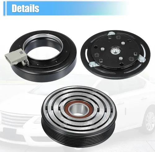 Vista 7 de uxcell juego de embrague para compresor de aire acondicionado reemplazable para reparación de embrague de Ford F-150 1997-2006
