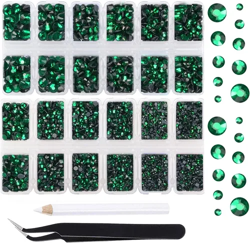 Vista 53 de 4500 unidades de diamantes de imitación de cristal de fijación en caliente con parte trasera plana HotFix gemas de cristal redondas de 0.079 Citrino