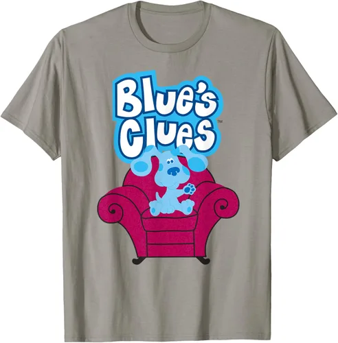 Vista 27 de Camiseta Blue's Clues On Red Sofa Negro